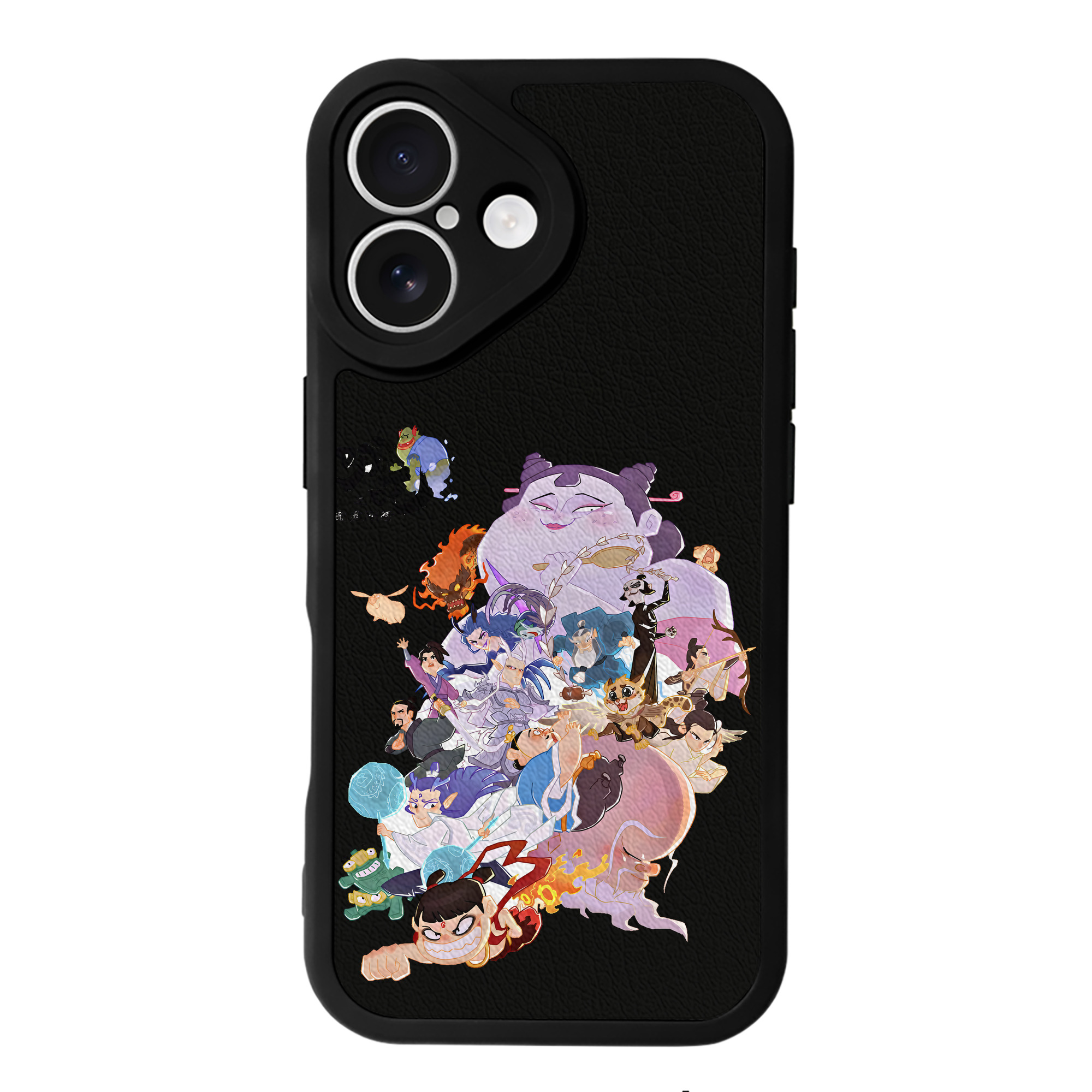 （画像用） Ne Zha 2 ナタ 魔童の大暴れ 【iPhone 16シリーズ対応】シリコンスマホケース（レザー調） 材質：シリコン